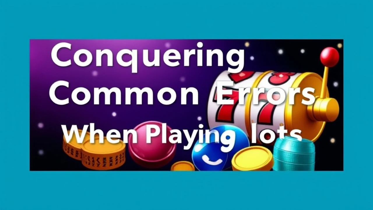Conquering Common Errors When Playing Slots