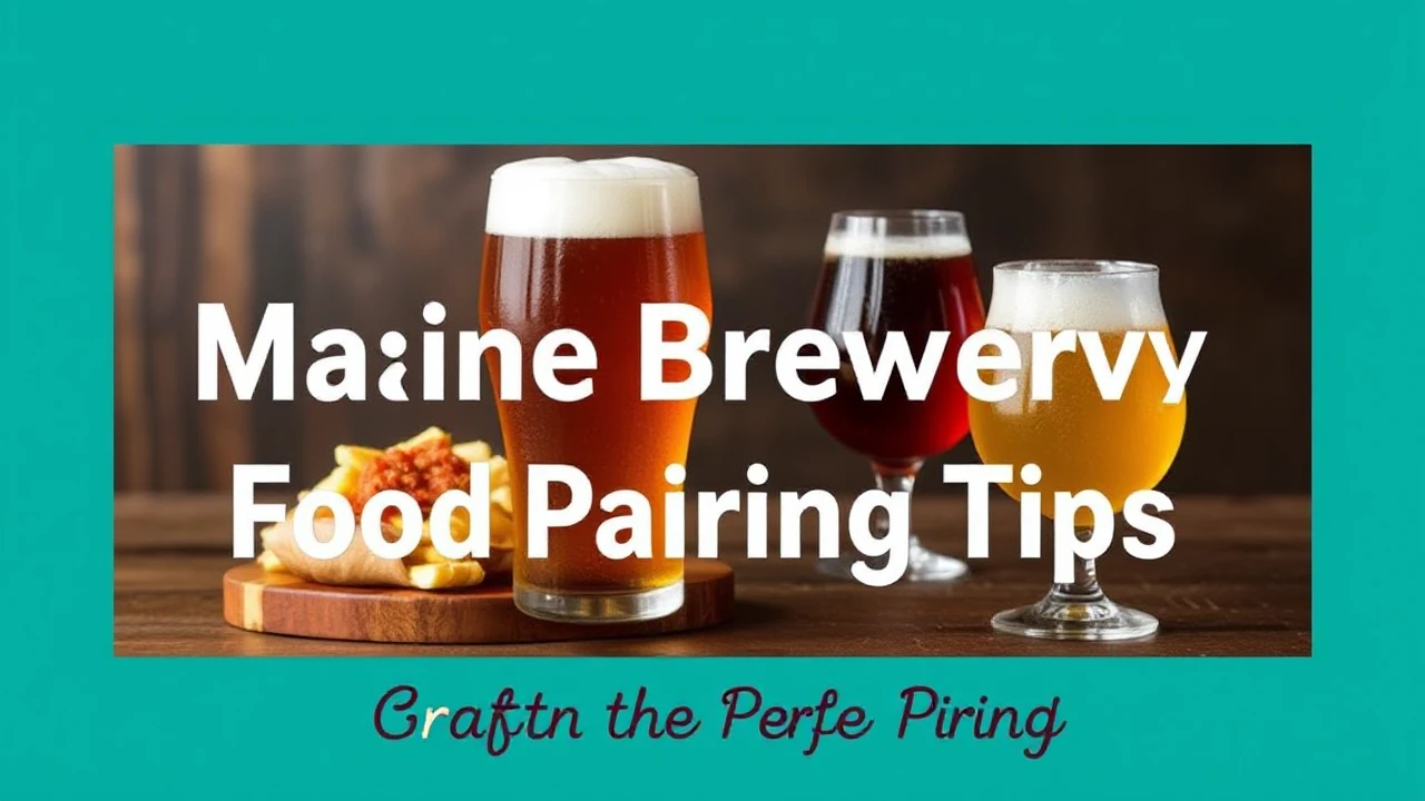 Beyond the Pint: Maine Brewery Food Pairing Tips