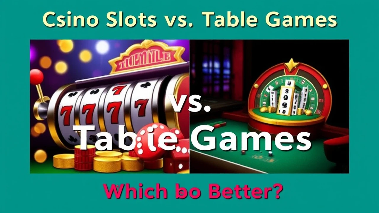 Casino Slots vs. Table Games: Which is Better?