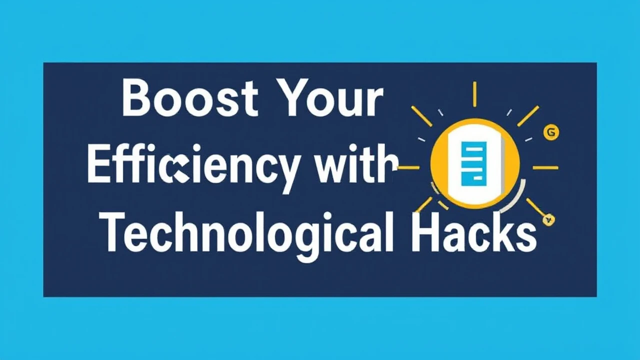 Boost Your Efficiency with These 10 Technological Hacks