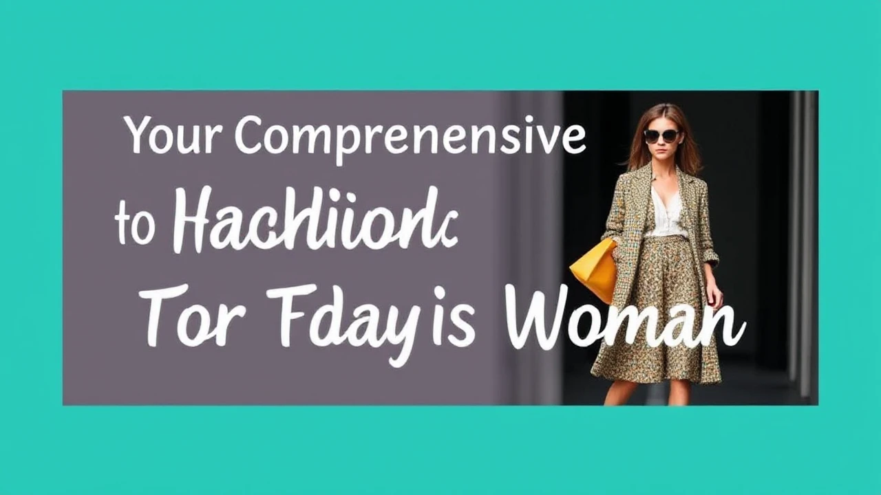Your Comprehensive Handbook to Fashion Trends for Today's Woman