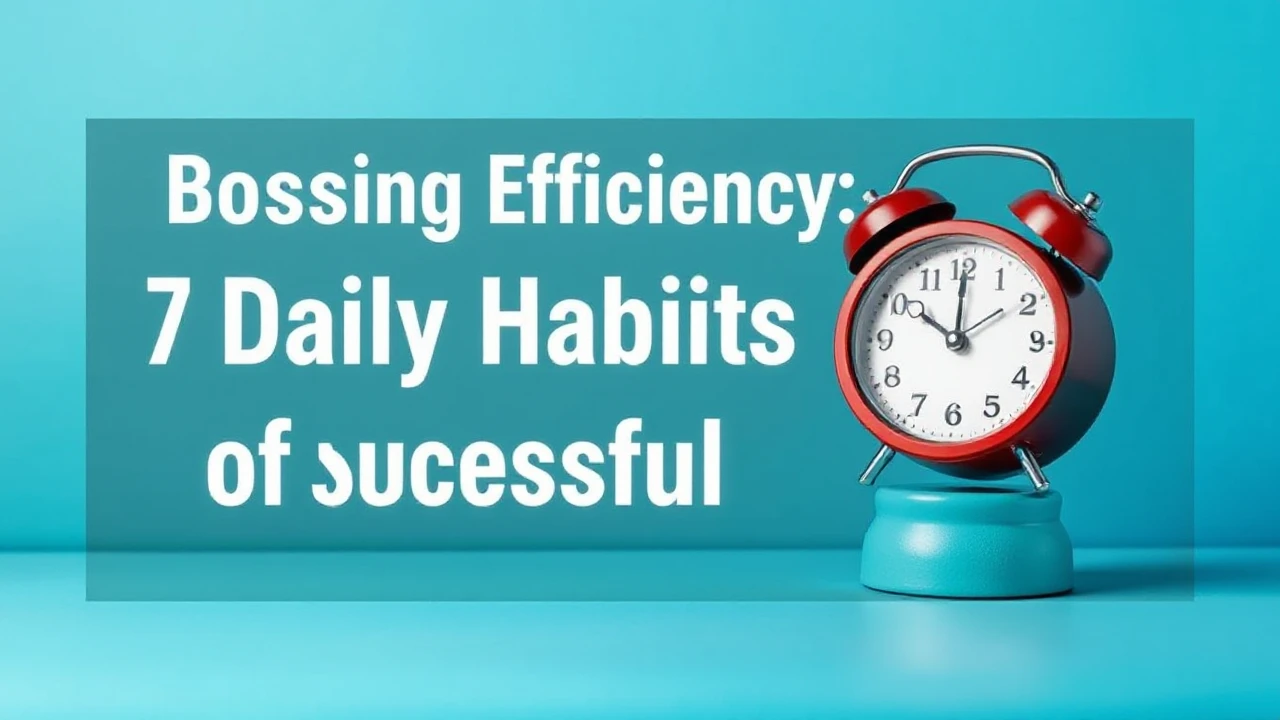 Boosting Efficiency: 7 Daily Habits of Successful Folks