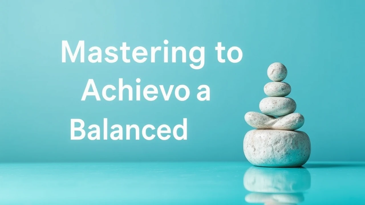 Mastering to Achieving a Balanced Lifestyle