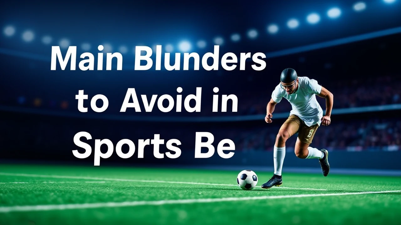 Main Blunders to Avoid in Sports Betting