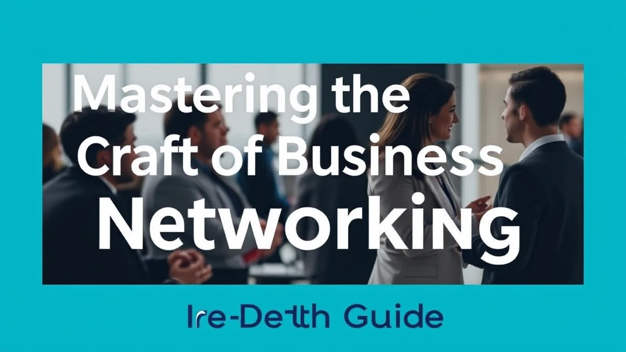 Mastering the Craft of Business Networking: An In-Depth Guide