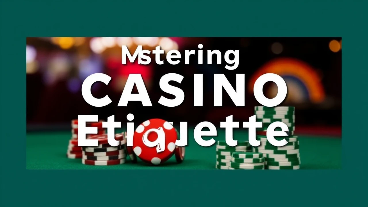 Mastering Casino Etiquette: Key Dos and Don'ts for Players