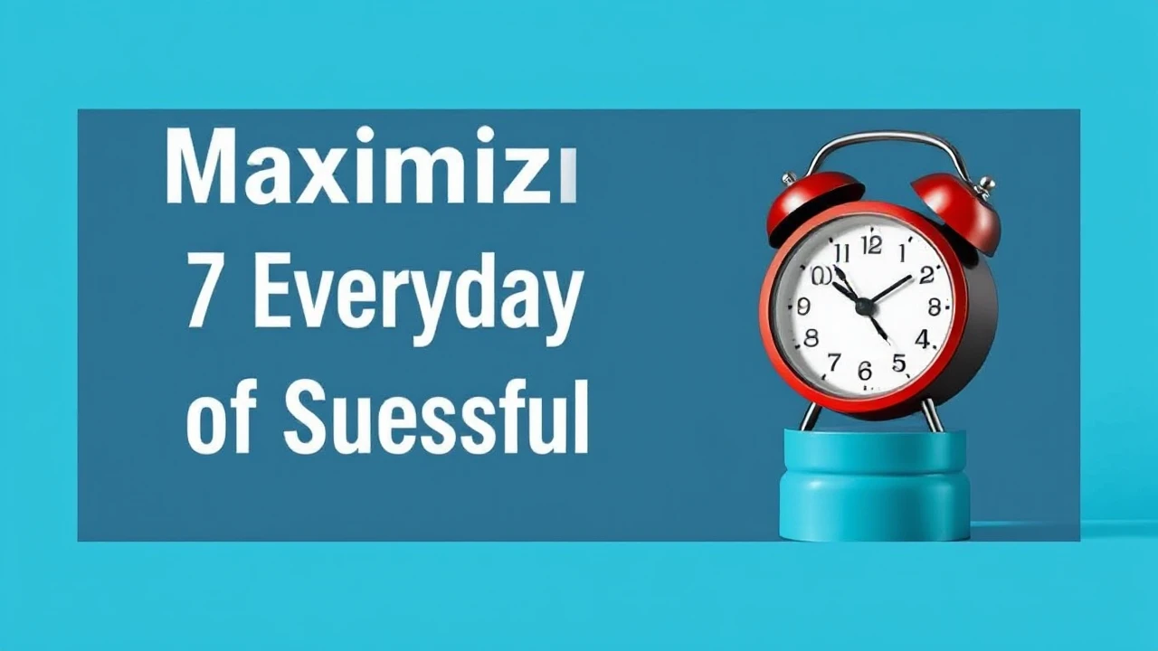 Maximizing Productivity: 7 Everyday Habits of Successful Individuals