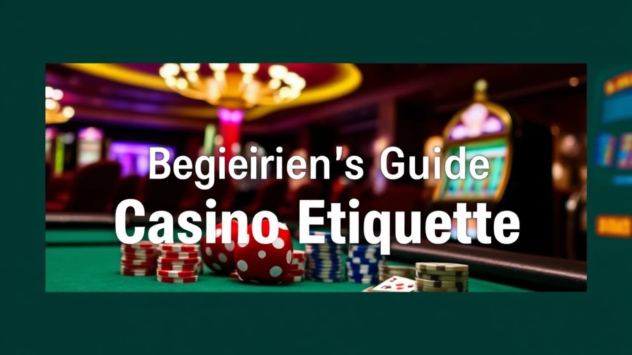 The Beginner's Guide to Casino Etiquette: Dos and Don'ts for Newcomers
