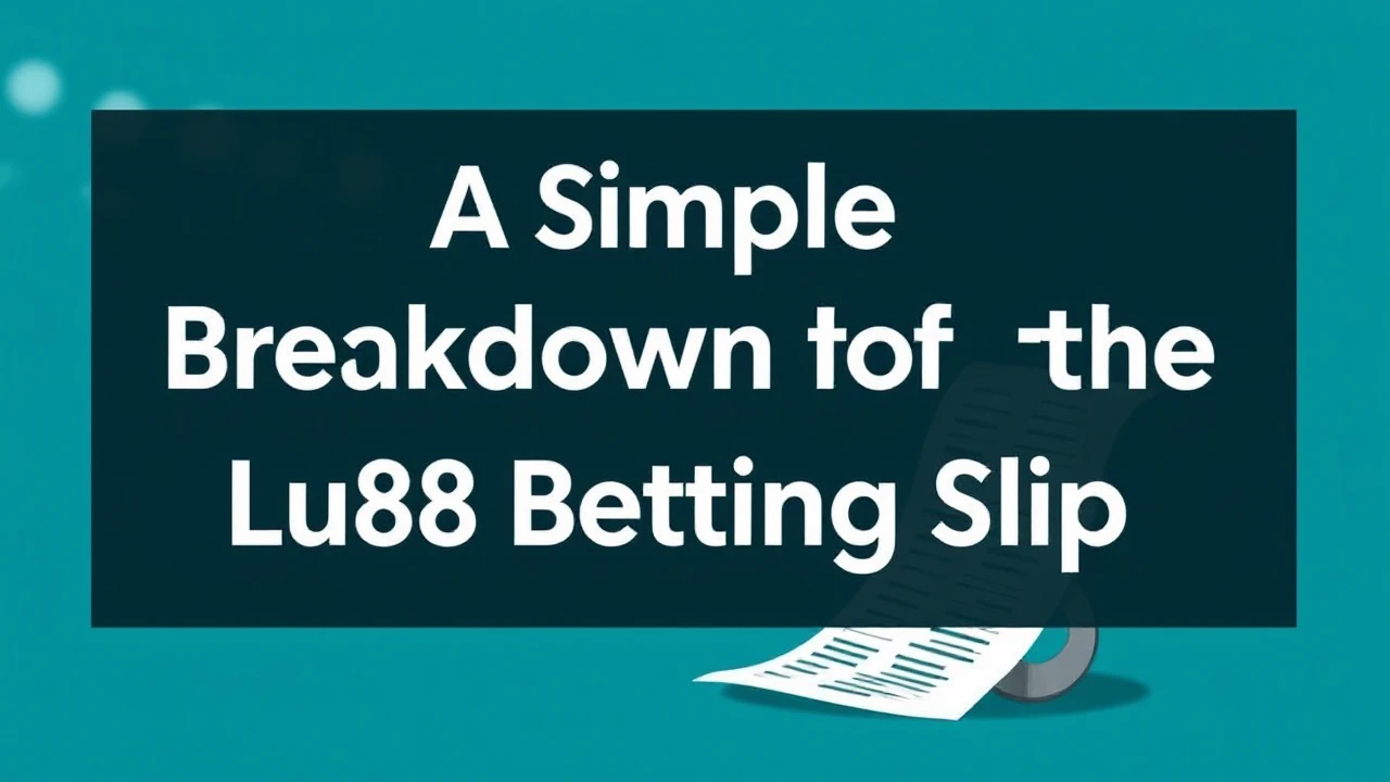 A Simple Breakdown of the Lu88 Betting Slip