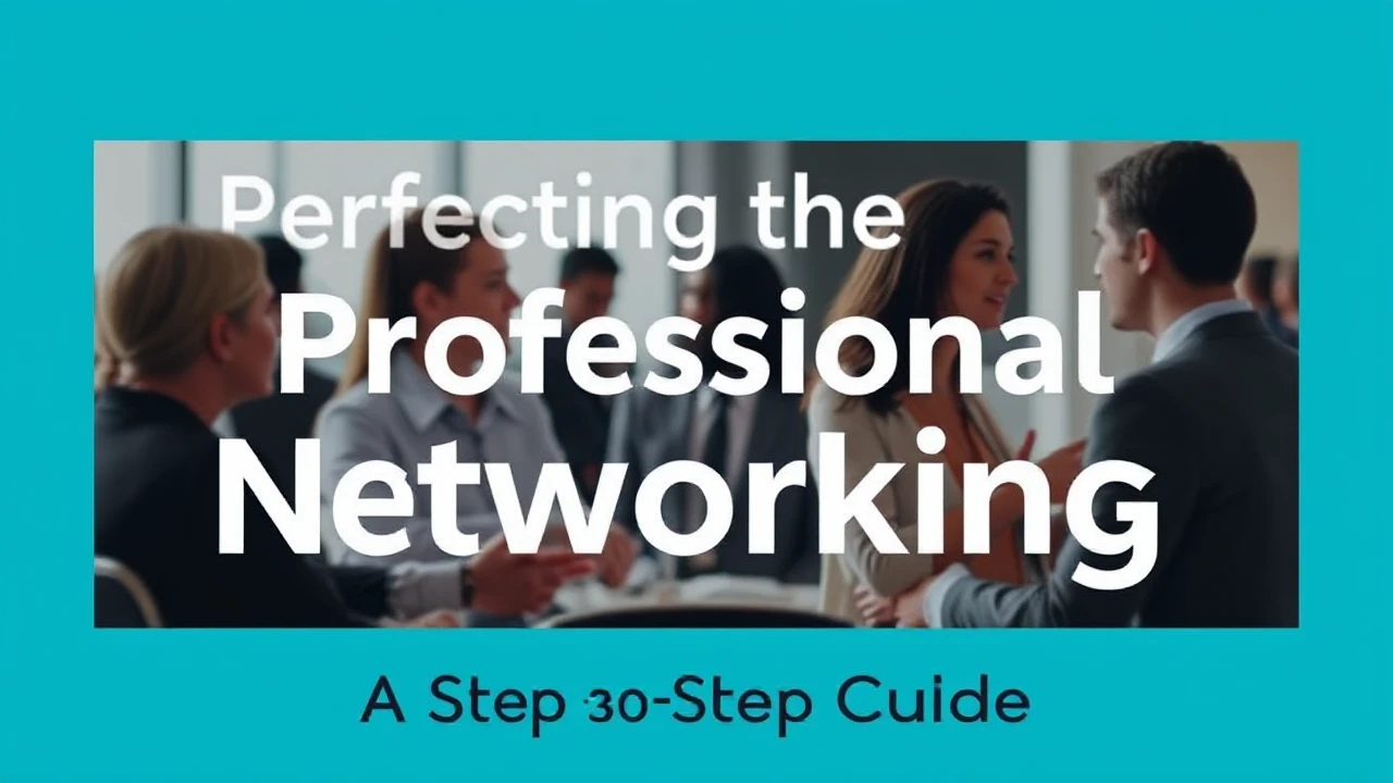 Perfecting the Art of Professional Networking: A Step-by-Step Guide