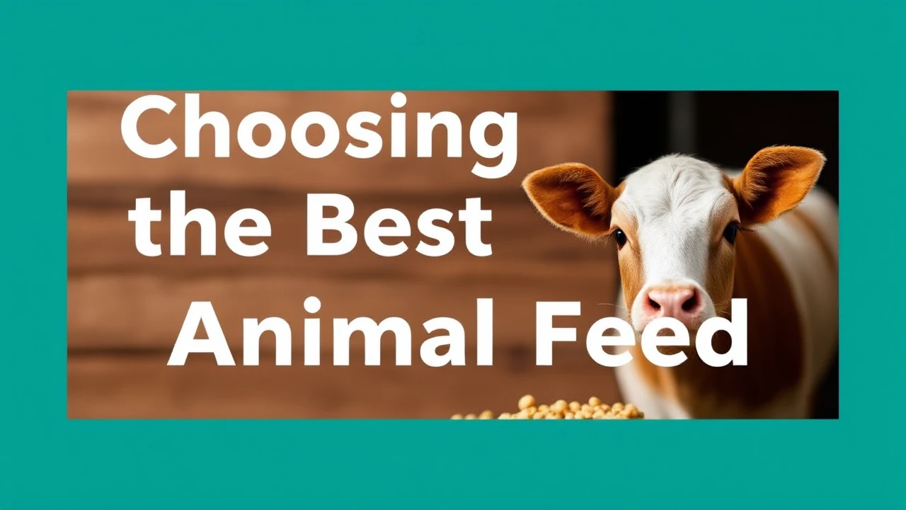 Choosing the Best Animal Feed
