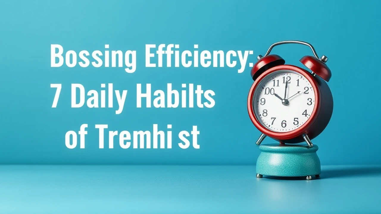 Boosting Efficiency: 7 Daily Habits of Triumphant Individuals
