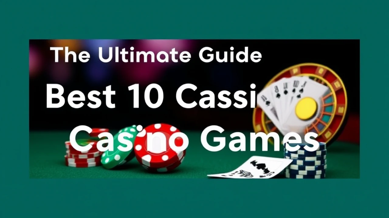 The Ultimate Guide of Best 10 Casino Games for this Year