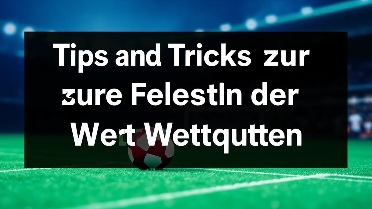 Tipps und Tricks zur Auswahl der besten Wettquoten