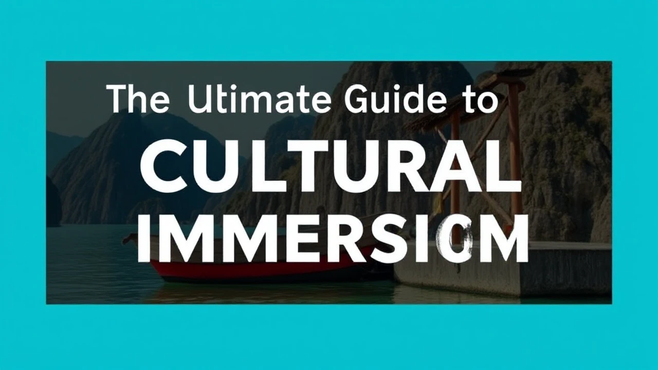 The Ultimate Guide to Cultural Immersion: Embracing Local Traditions While Traveling