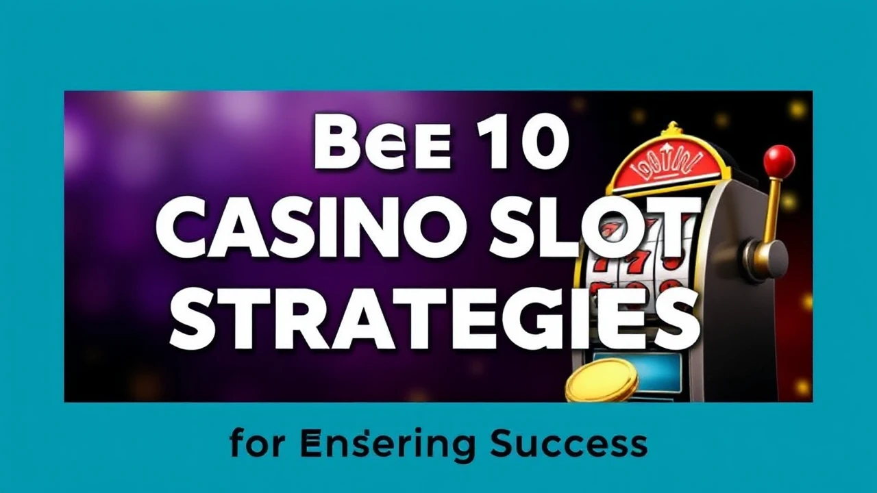 Best 10 Casino Slot Strategies for Ensuring Success