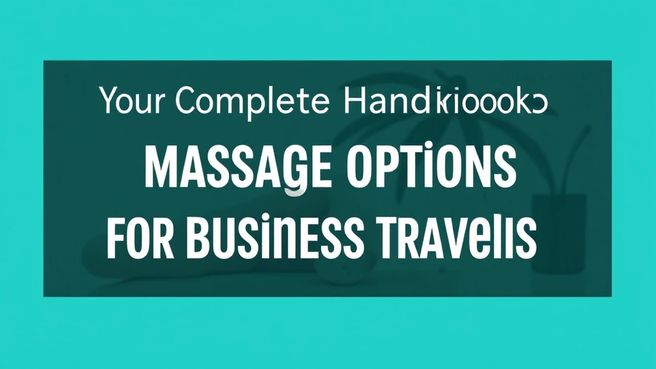 Your Complete Handbook to Massage Options for Business Travelers