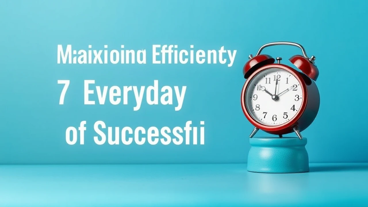 Maximizing Efficiency: 7 Everyday Habits of Successful Folks