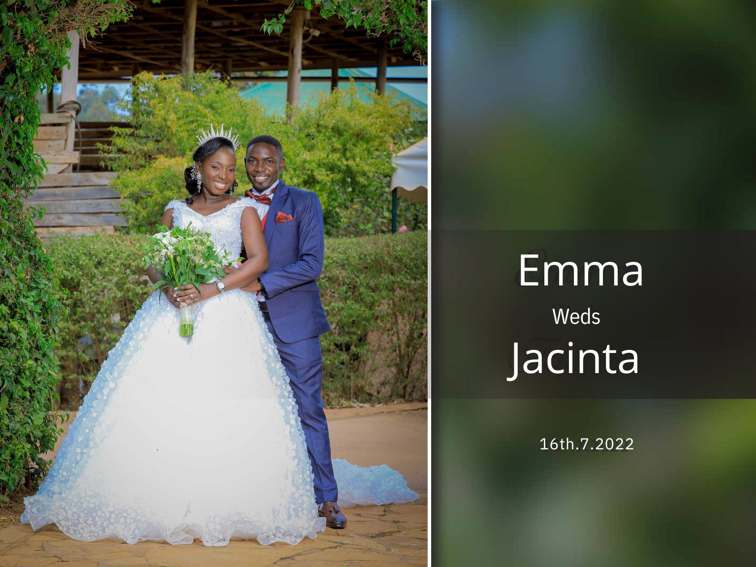 Emma Weds Jacinta Wedding Photo Book - Ugandan wedding photography