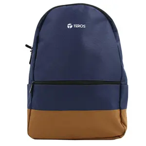 Mochila Teros TE-ACS9019, Poliester, Para Laptop, 15.6", Azul y marron