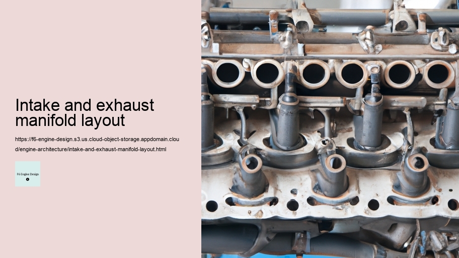 Intake and exhaust manifold layout