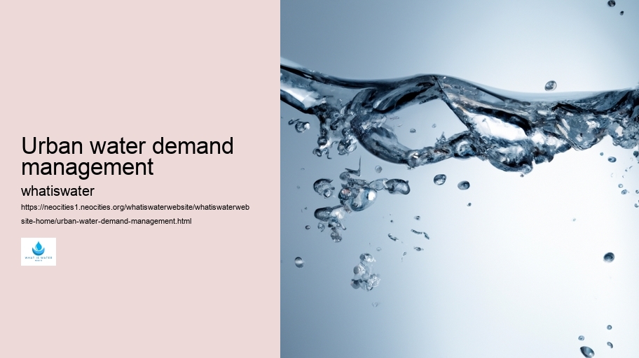 Urban water demand management