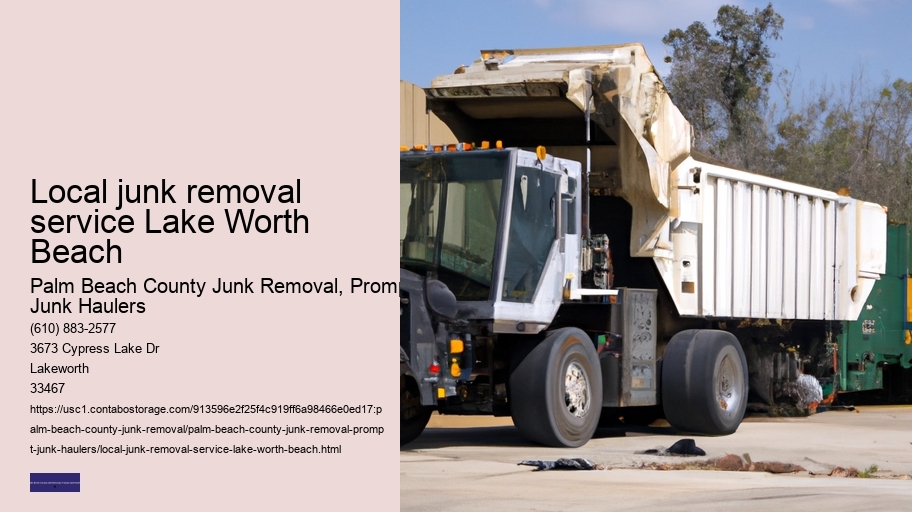 Local junk removal service Lake Worth Beach