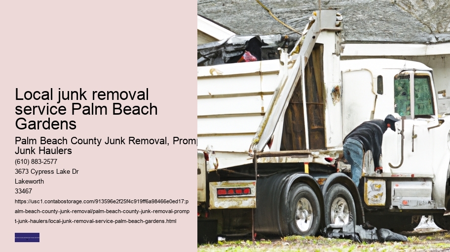 Local junk removal service Palm Beach Gardens