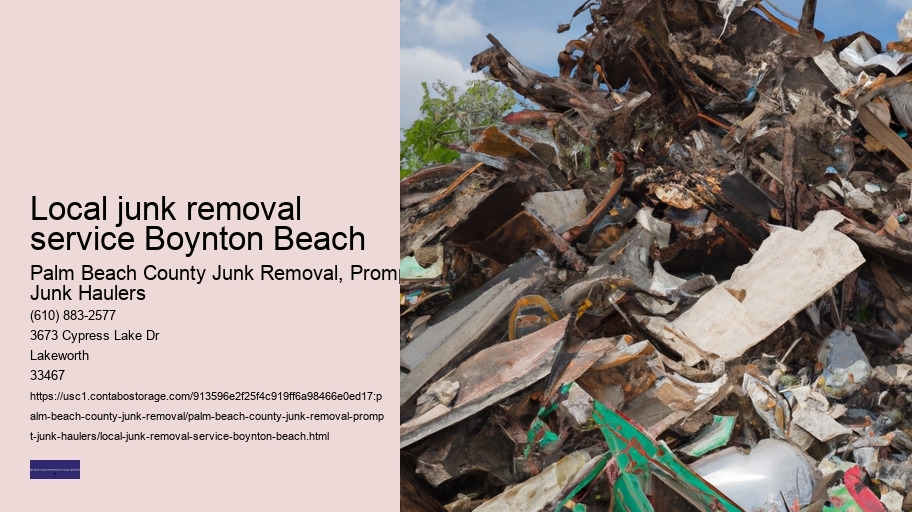 Local junk removal service Boynton Beach