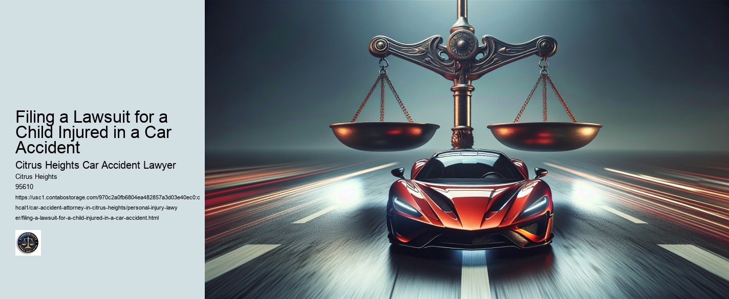 Filing a Lawsuit for a Child Injured in a Car Accident