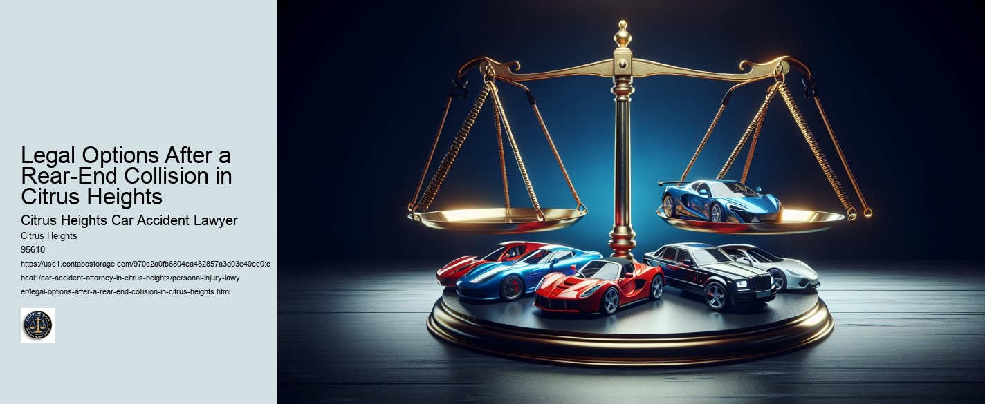 Legal Options After a Rear-End Collision in Citrus Heights