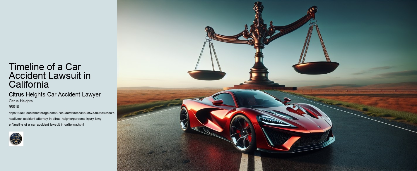 Timeline of a Car Accident Lawsuit in California