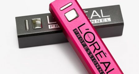 Promotional Power Bank & Charger Black Purple