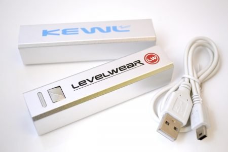 Promotional Power Bank & Charger Silver