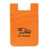 Dual Pocket Silicone Phone Wallet - orange