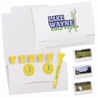 custom golf tee packets