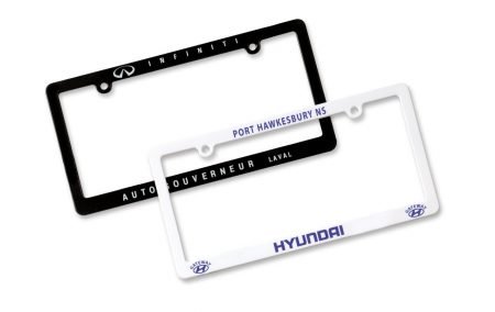 economical license plate frames
