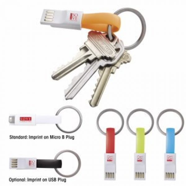 2-in-1 Keychain USB Charging Cable