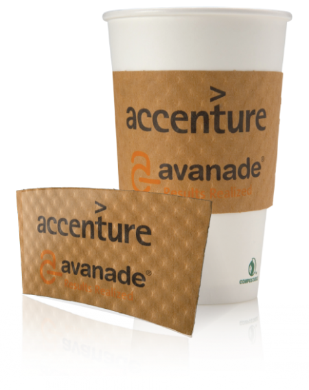 Kraft Dimpled Paper Cup Sleeves