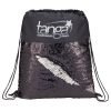 Mermaid Sequin Drawstring Bag Black/Silver