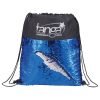 Mermaid Sequin Drawstring Bag Blue/Silver