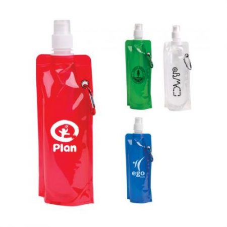 Collapsible Promotional Water Bottle - 18 oz.