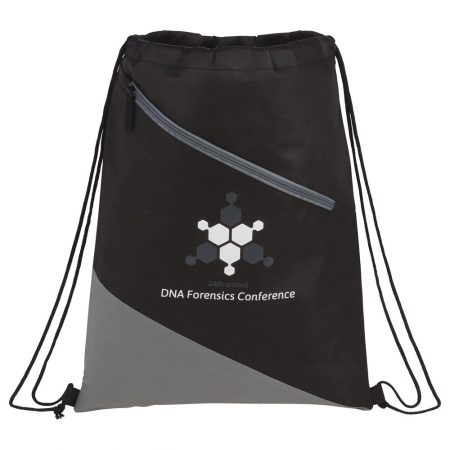 Slanted Non-Woven Drawstring Bag