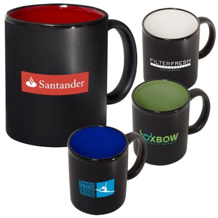 Two Tone Ceramic Custom Coffee Mugs