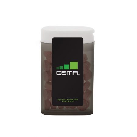 Rectangular Flip-Top Mint Dispenser
