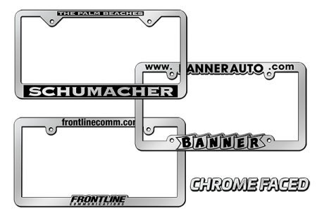 Custom Chrome License Plate Frames