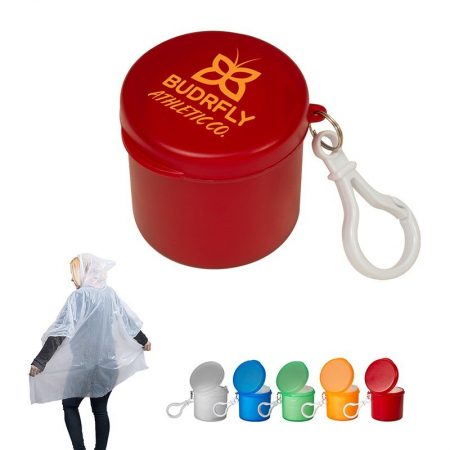 Poncho in Carabiner Case