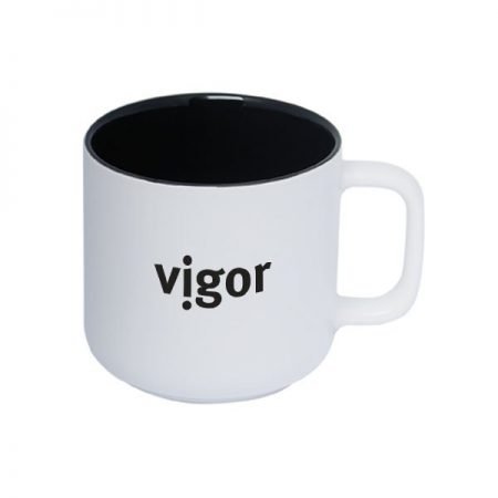 Two-Tone Custom Stoneware Mug - 13.5 oz
