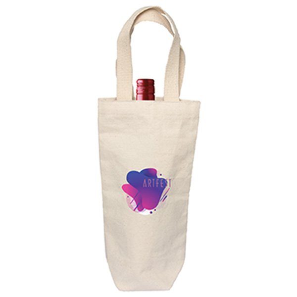 Cotton Custom Wine Bag