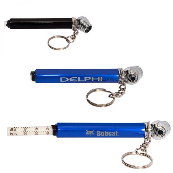 Mini Promotional Tire Pressure Gauge Keychain